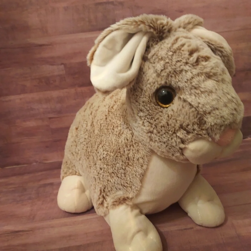 HUGE! Cute & Soft Gray Grey Plush Easter Bunny Stuffed Animal Toy Easter Holiday - Picture 11 of 12